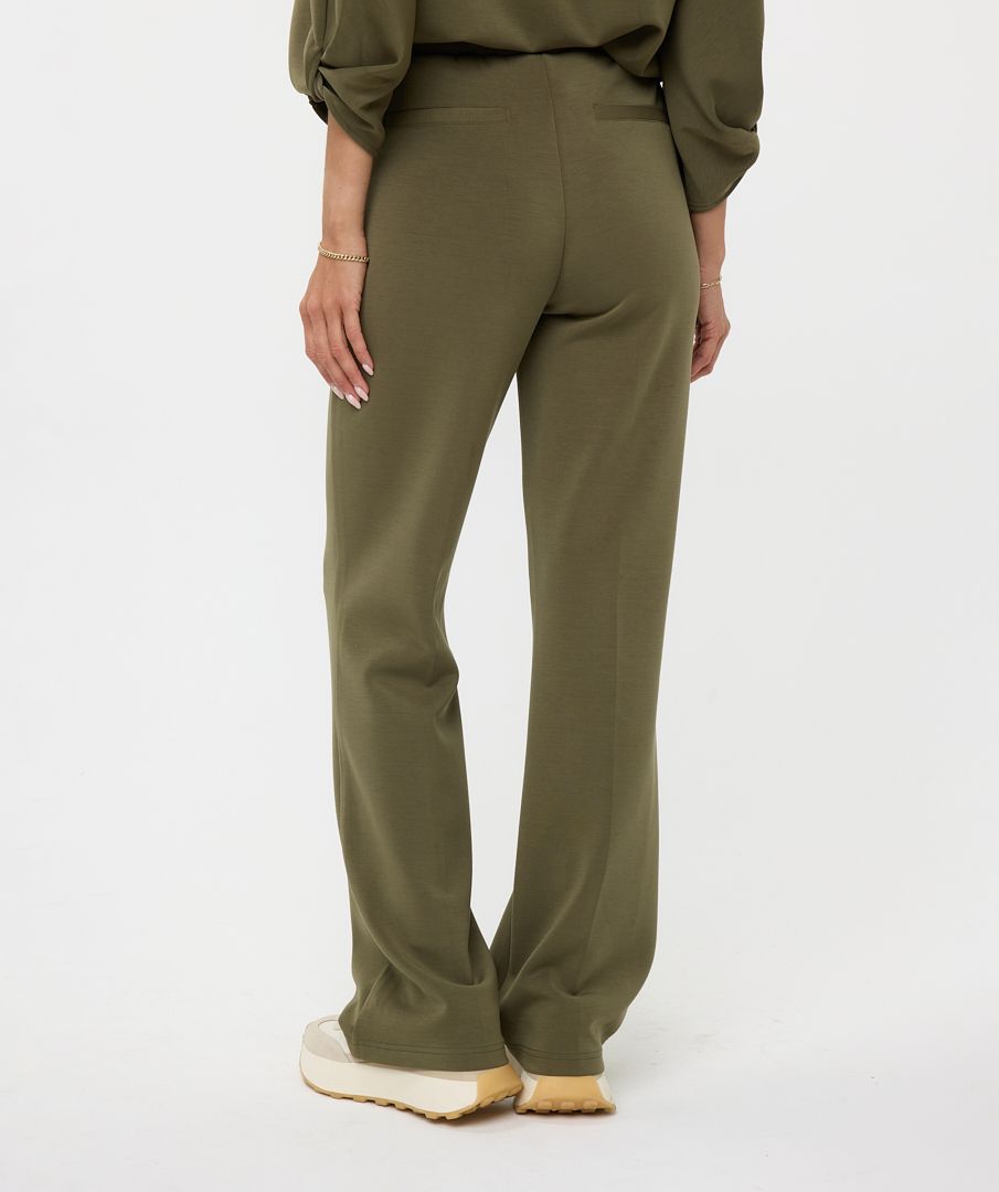 Esqualo Trousers flair-Moss Green