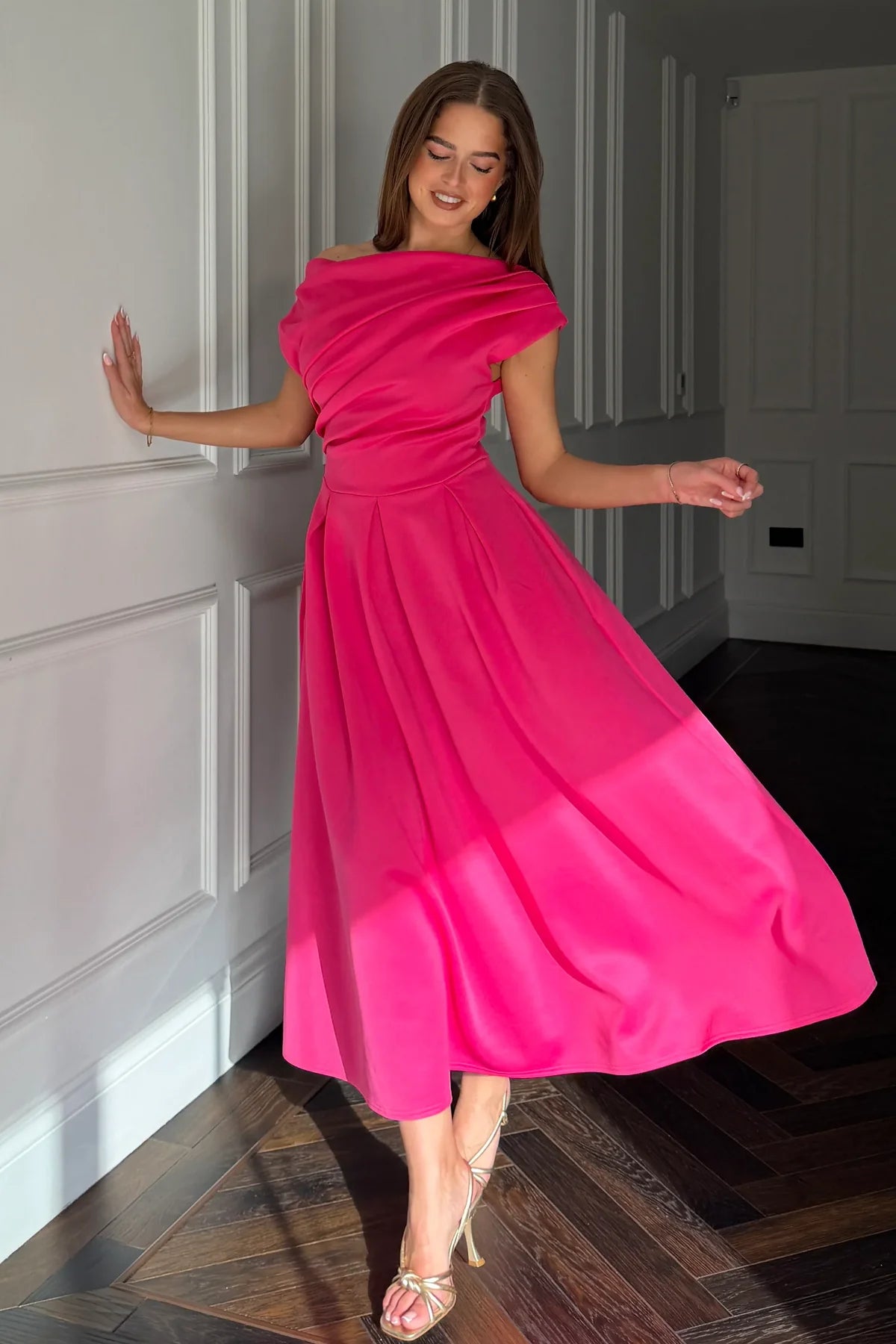 Girl in Mind Betty Dress - Hot Pink.