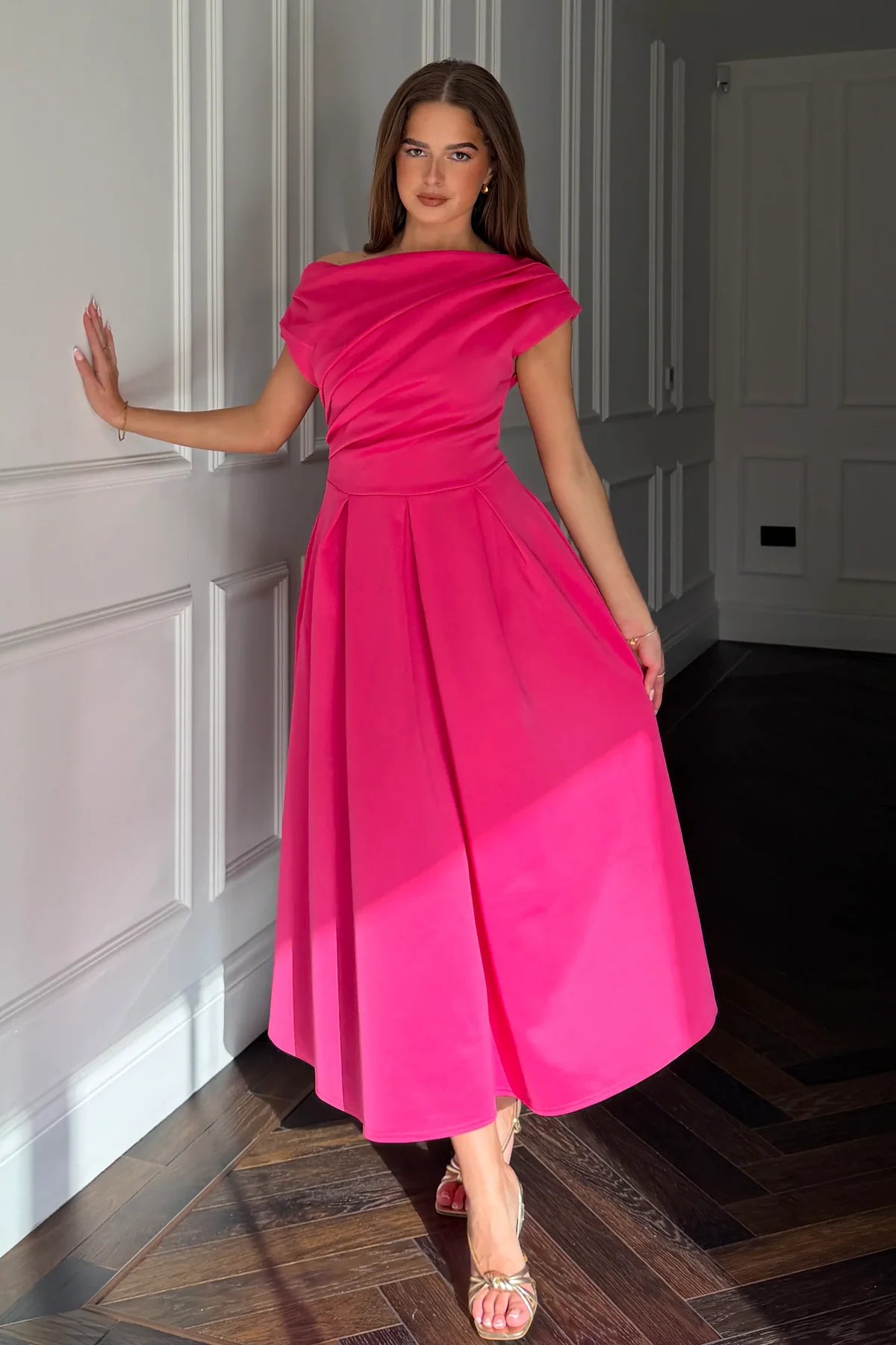 Girl in Mind Betty Dress - Hot Pink.