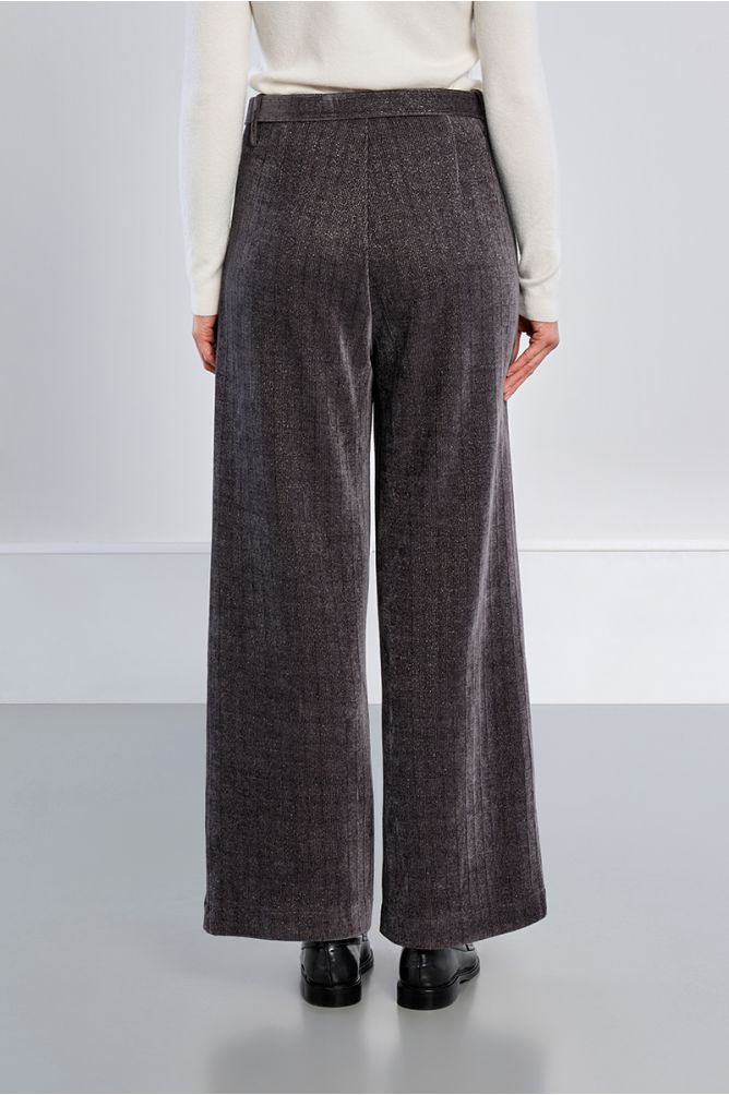 Molly Bracken High Waisted Pleated Trousers - Iridescent.