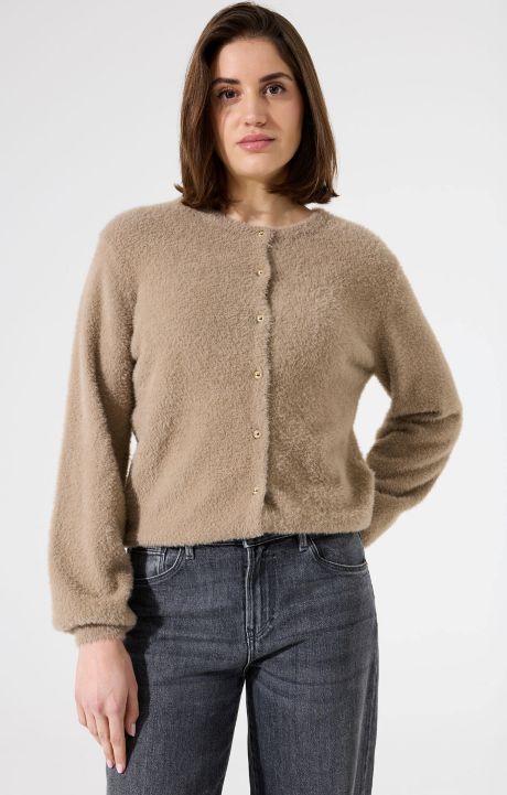 Garcia Ladies Cardigan Taupe