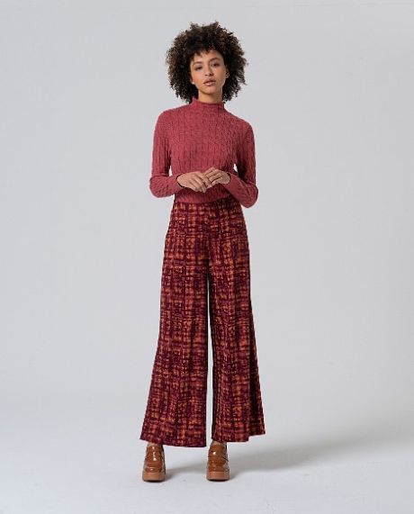 Surkana Wide Pants Maroon
