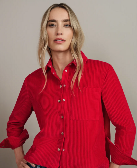 Street One LTD Qr Courduroy Shirtcollar Blouse