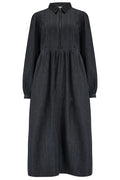 Sugarhill Kirsty Midi Smock Dress-Black