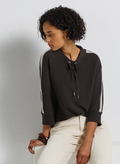 Street One LTD Qr Ottoman Shirt with Kick Insert