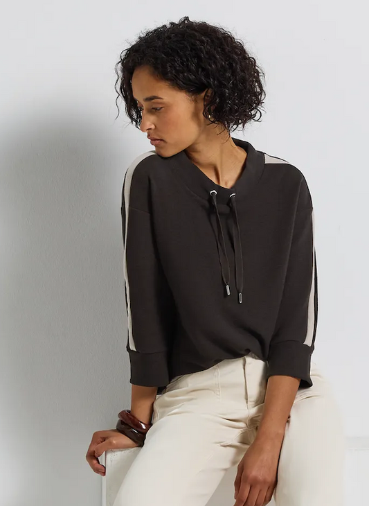 Street One LTD Qr Ottoman Shirt with Kick Insert