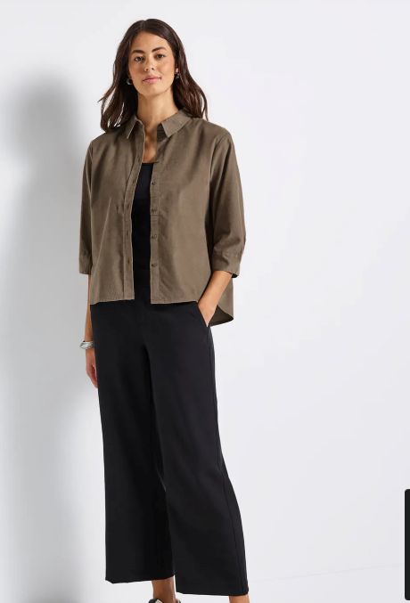 Street One LTD Qr Corduroy Shirtcollar Blouse