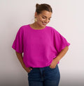 Kyla Puff Bottom & Sleeve Top Magenta