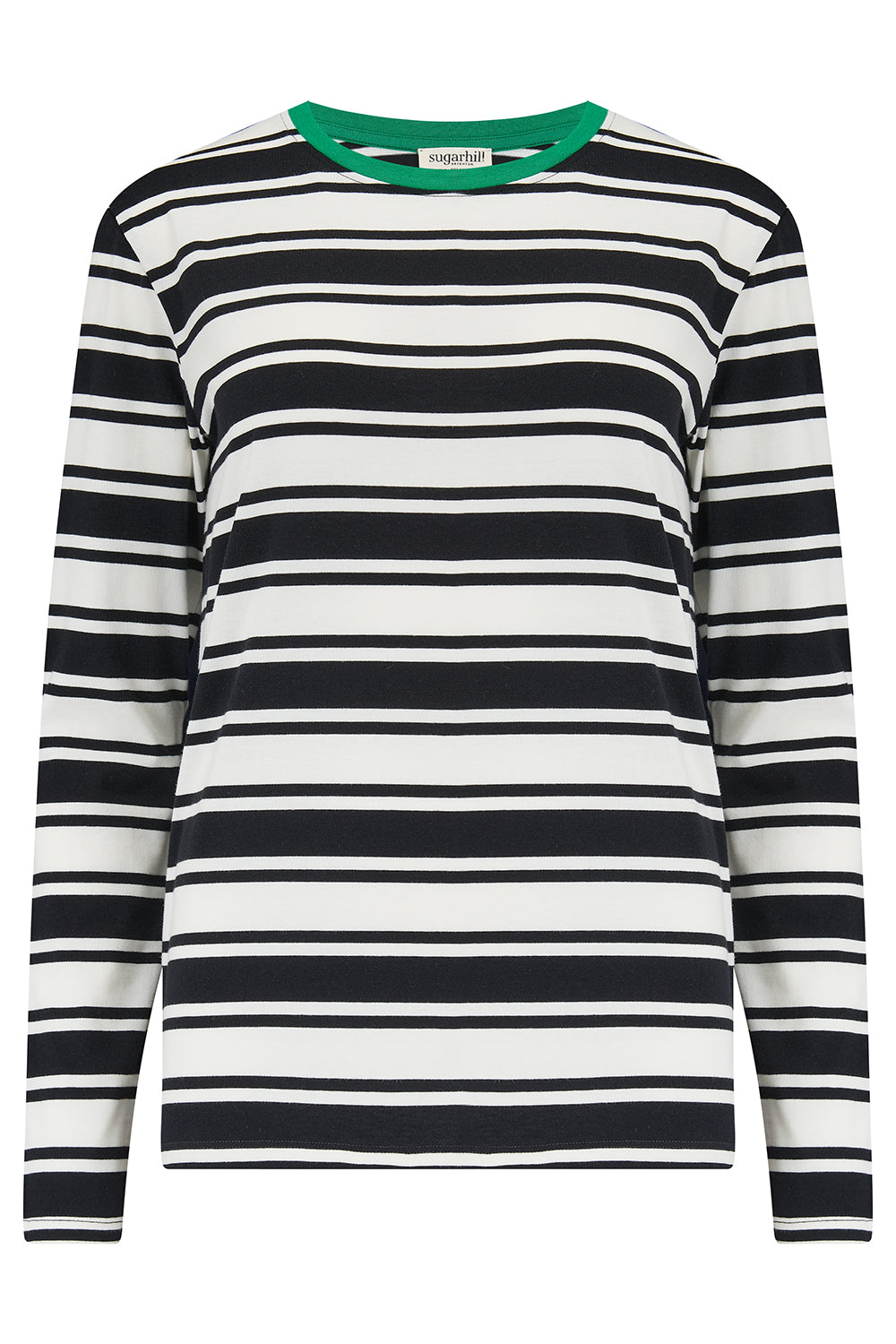 Sugarhill Brunswick Jersey Top-Blk/Wht Stripe