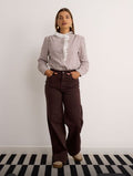 Kyla Brown Flare Leg Jeans
