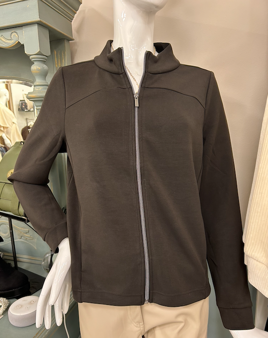 Street One Silk Look Turtle Neck Jacket