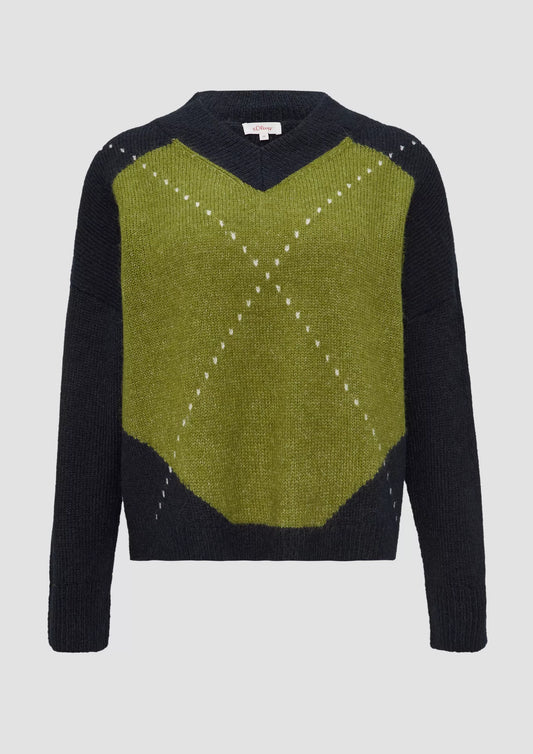 S.Oliver Knitted pullover-Green