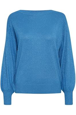 ICHI IHMOPAZ Jumper Round Neck Harbour Blue