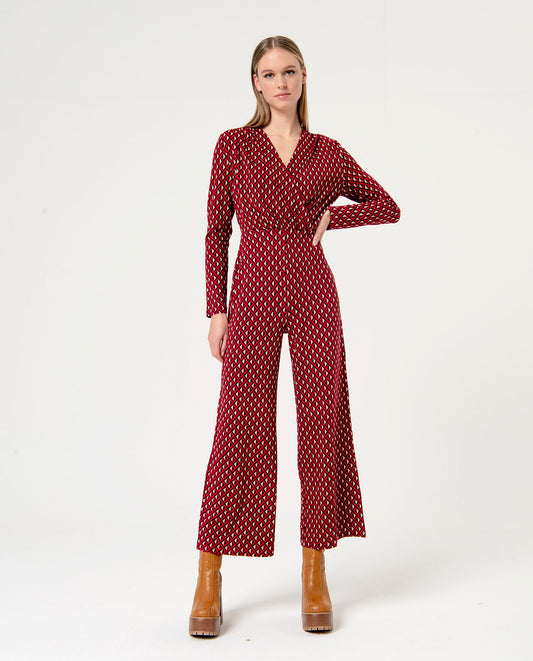 Surkana Crossover Jumpsuit. Red