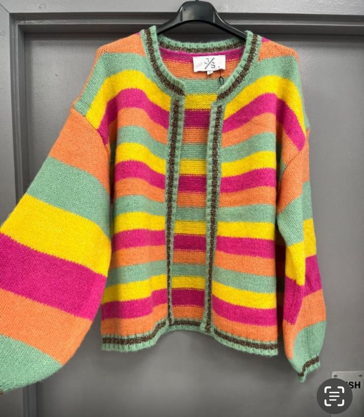 Kyla Striped Cardigan-Multi