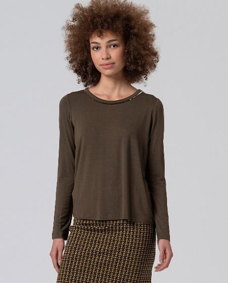 Surkana Round Neck T Shirt Khaki