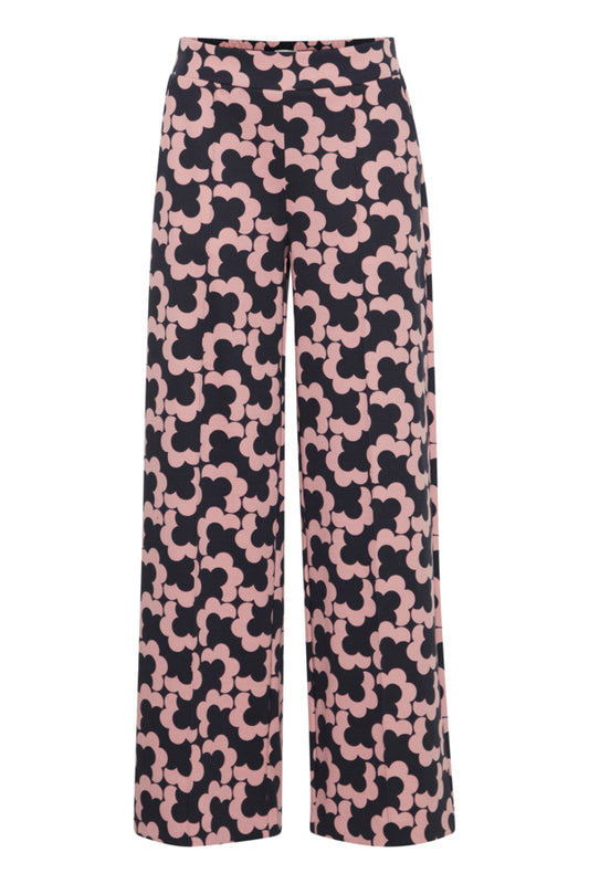 ICHI IHKATE PRINT Pants 27-Lilas