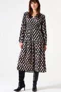 Garcia Ladies Dress Black Multi.