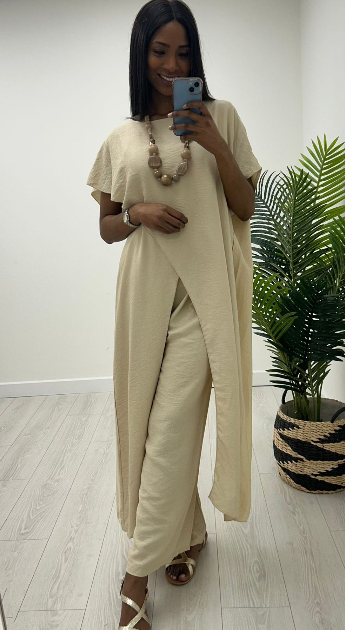 Kyla Trouser Suit-Camel