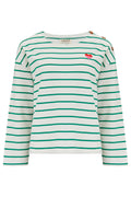 Sugarhill Celine Breton Top-White/Green