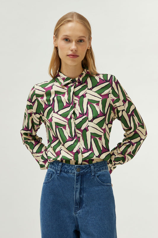 CF 44C/44106 Blouse-Geometric