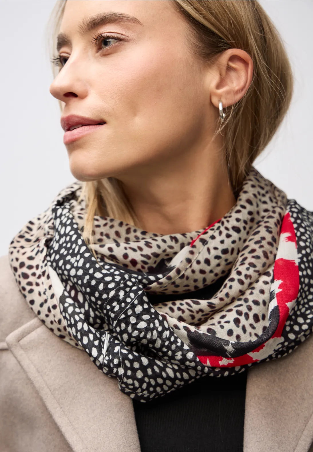 Street One Printed Modal Loop Scarf