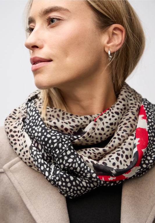 Street One Printed Modal Loop Scarf