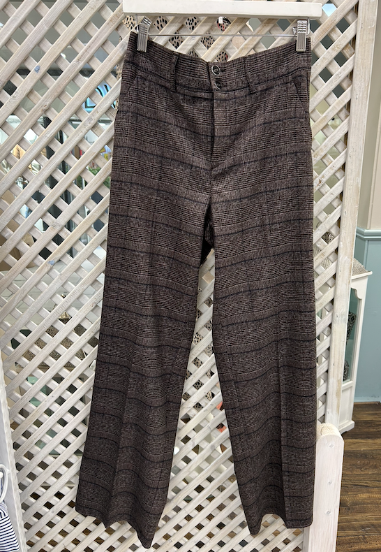 Street One Straight Leg Check Trousers