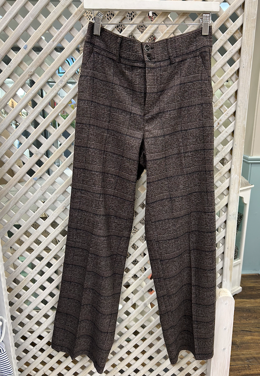 Street One Straight Leg Check Trousers