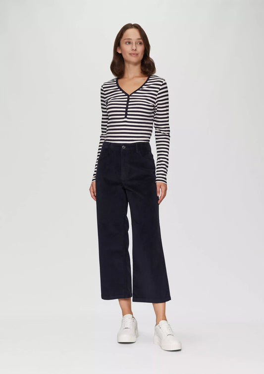 S.Oliver Corduroy Trousers-Navy