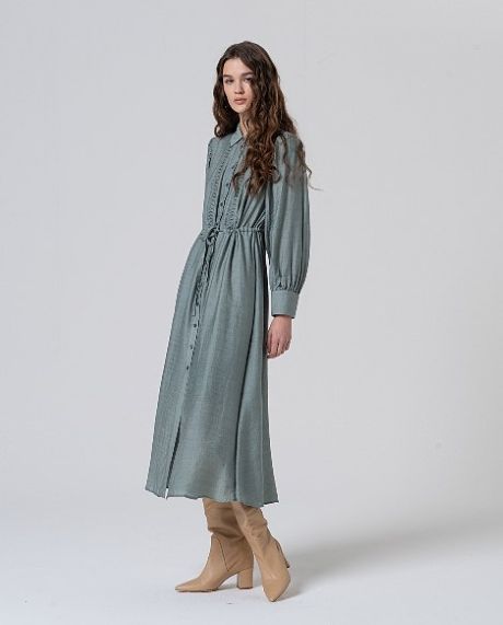 Surkana Shirt Dress with Front Detailing