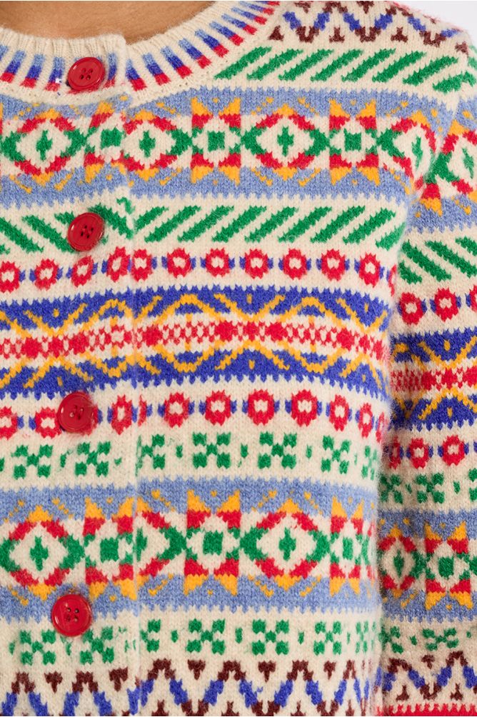 Molly Bracken Cardigan - Red Mix.