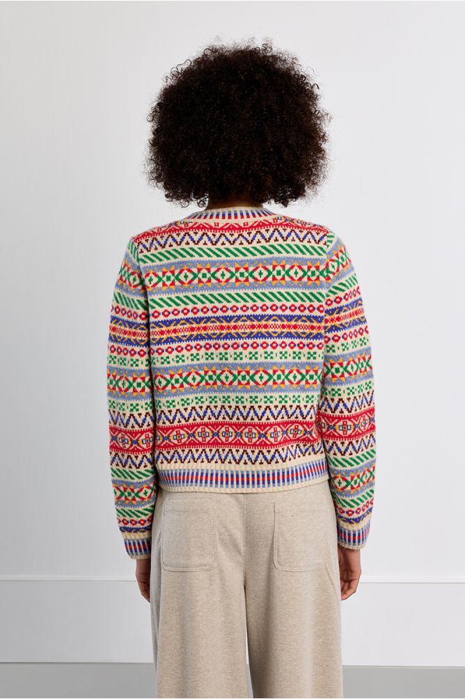Molly Bracken Cardigan - Red Mix.