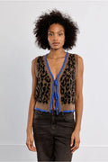Molly Bracken Sleeveless Knit - Leopard Mix