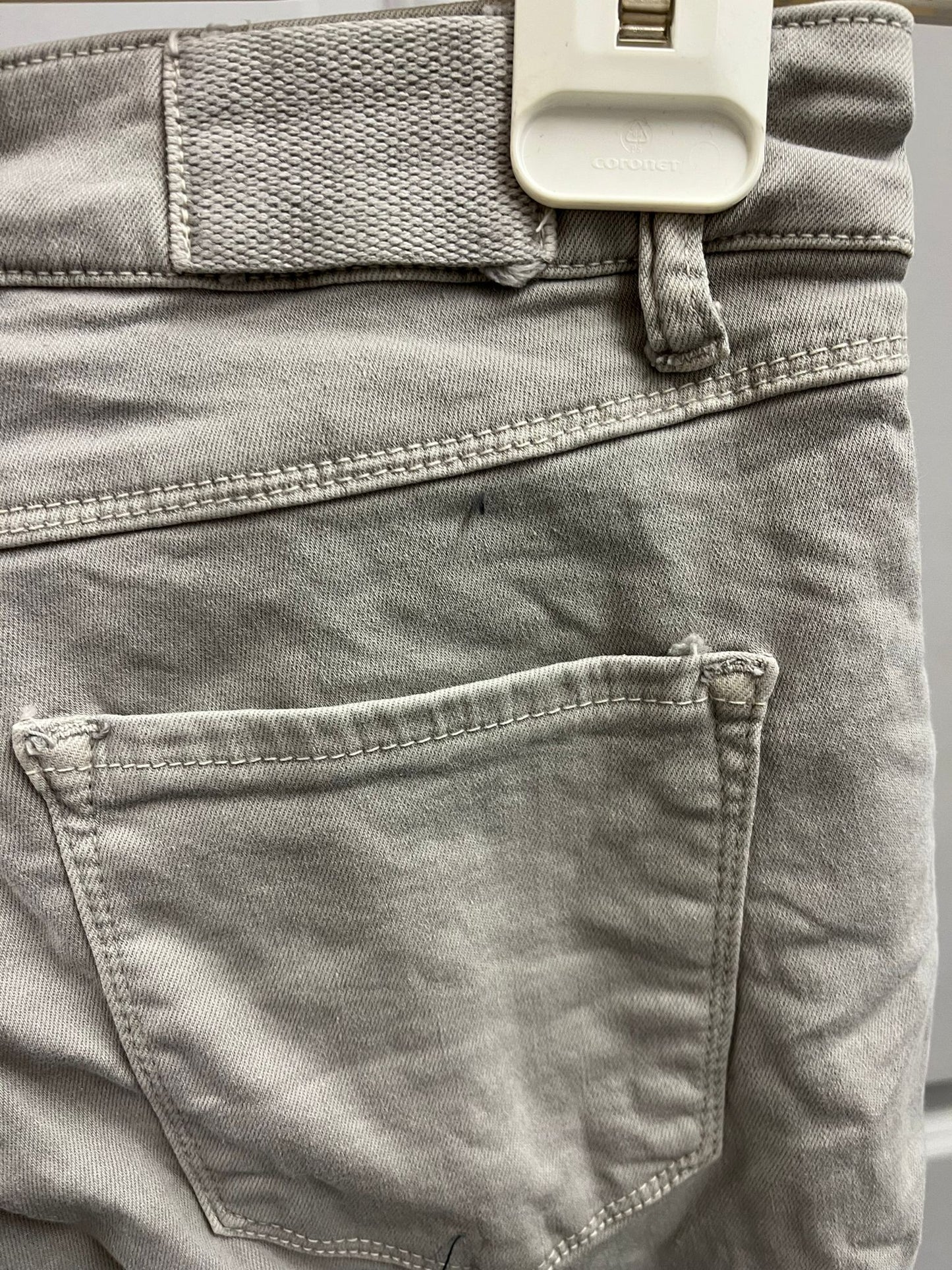 Kyla Mellie Cotton Jeans-Pearl Grey