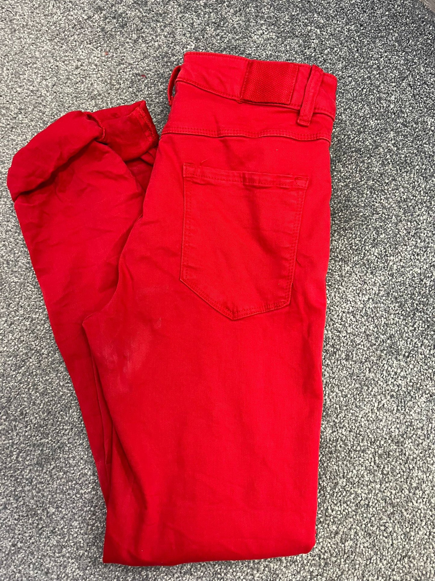 Kyla Mellie Cotton Jeans-Red