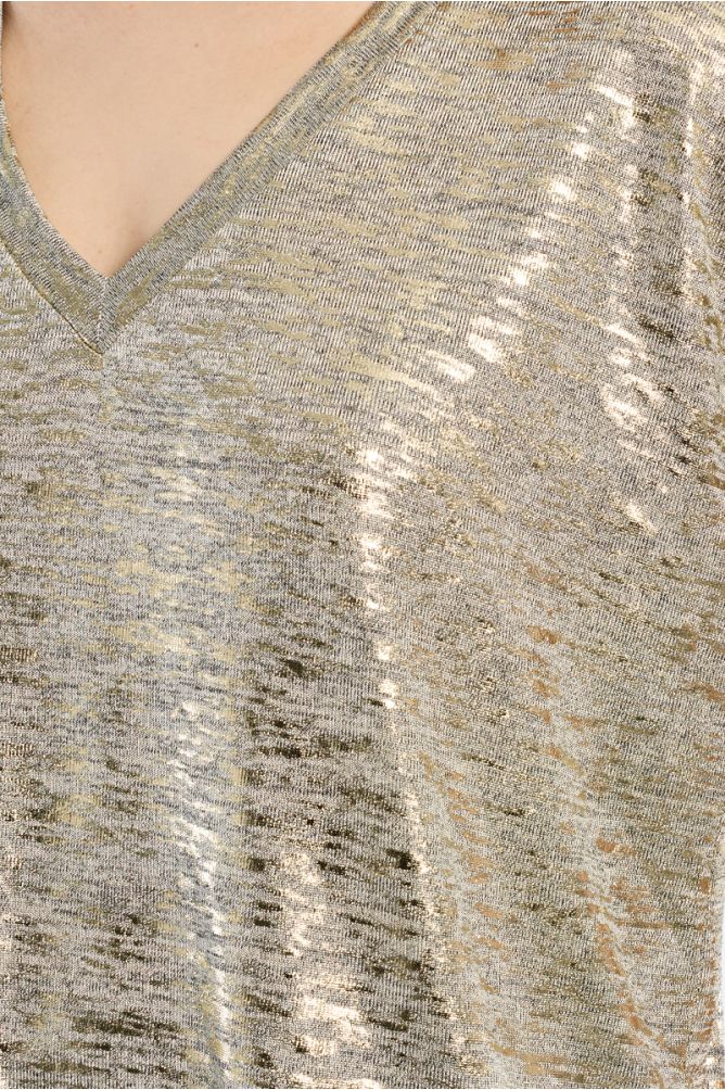 Molly Bracken Metallic Top - Gold.