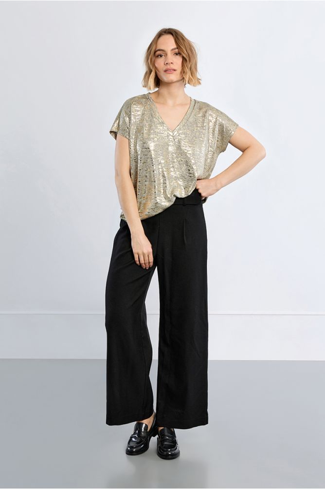 Molly Bracken Metallic Top - Gold.