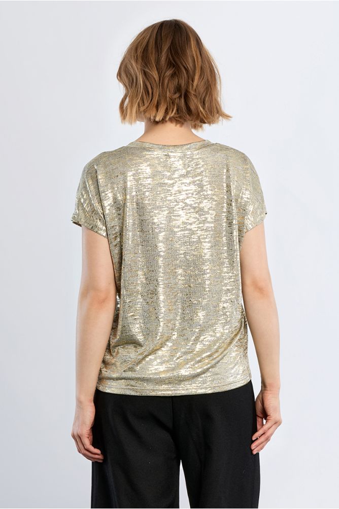 Molly Bracken Metallic Top - Gold.