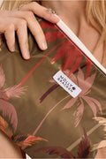Molly Bracken Woven Clutch - Khaki Moana.