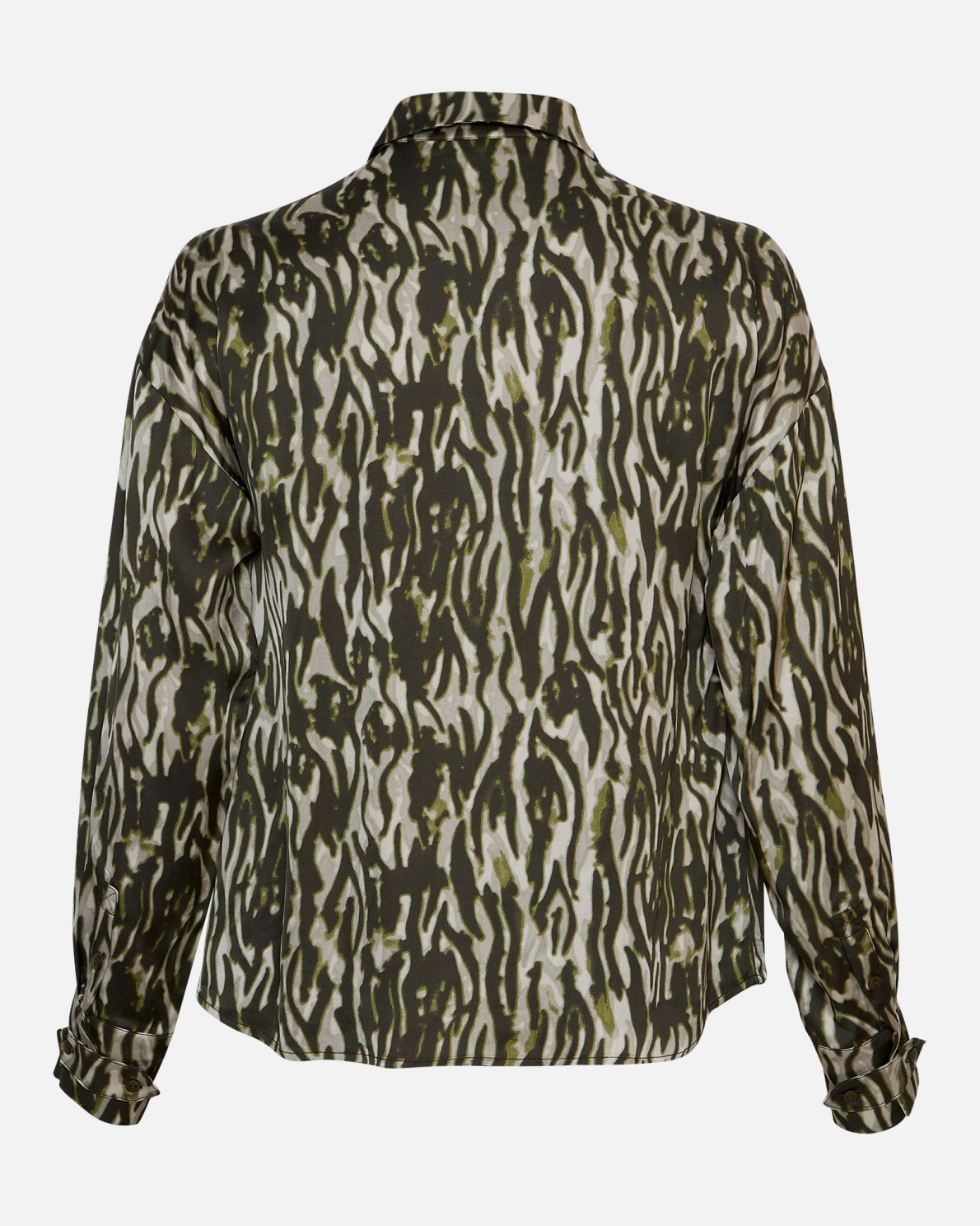 MSCHJoceline Irida Shirt AOP-BLK SAND ZEBRA