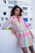 Molly Bracken Multi Coloured Tiered Dress.