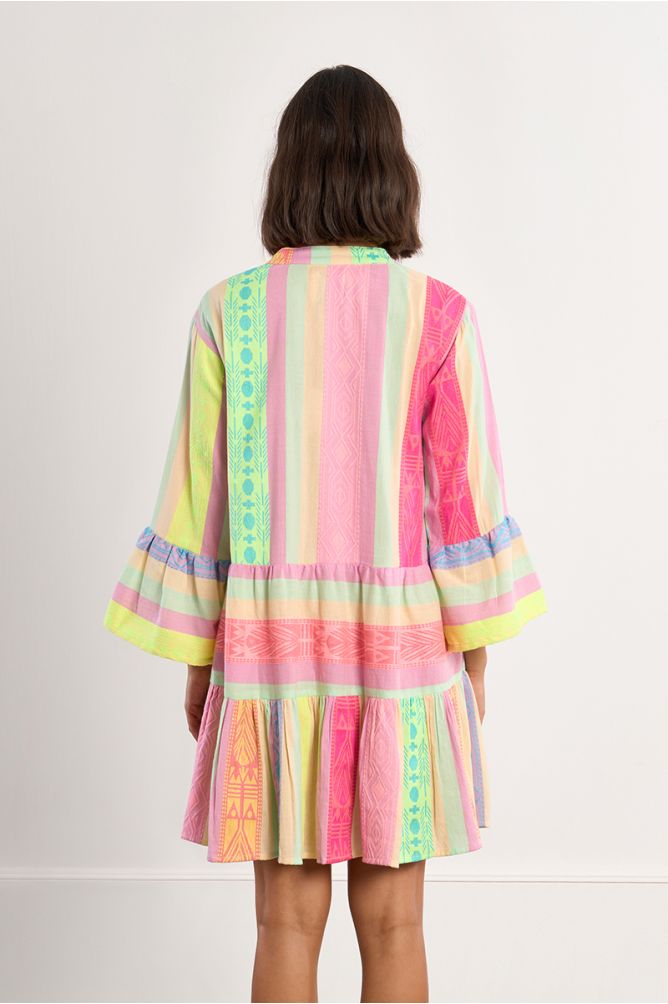 Molly Bracken Multi Coloured Tiered Dress.