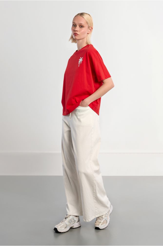 Molly Bracken Over Sized Palm Tree T/Shirt
