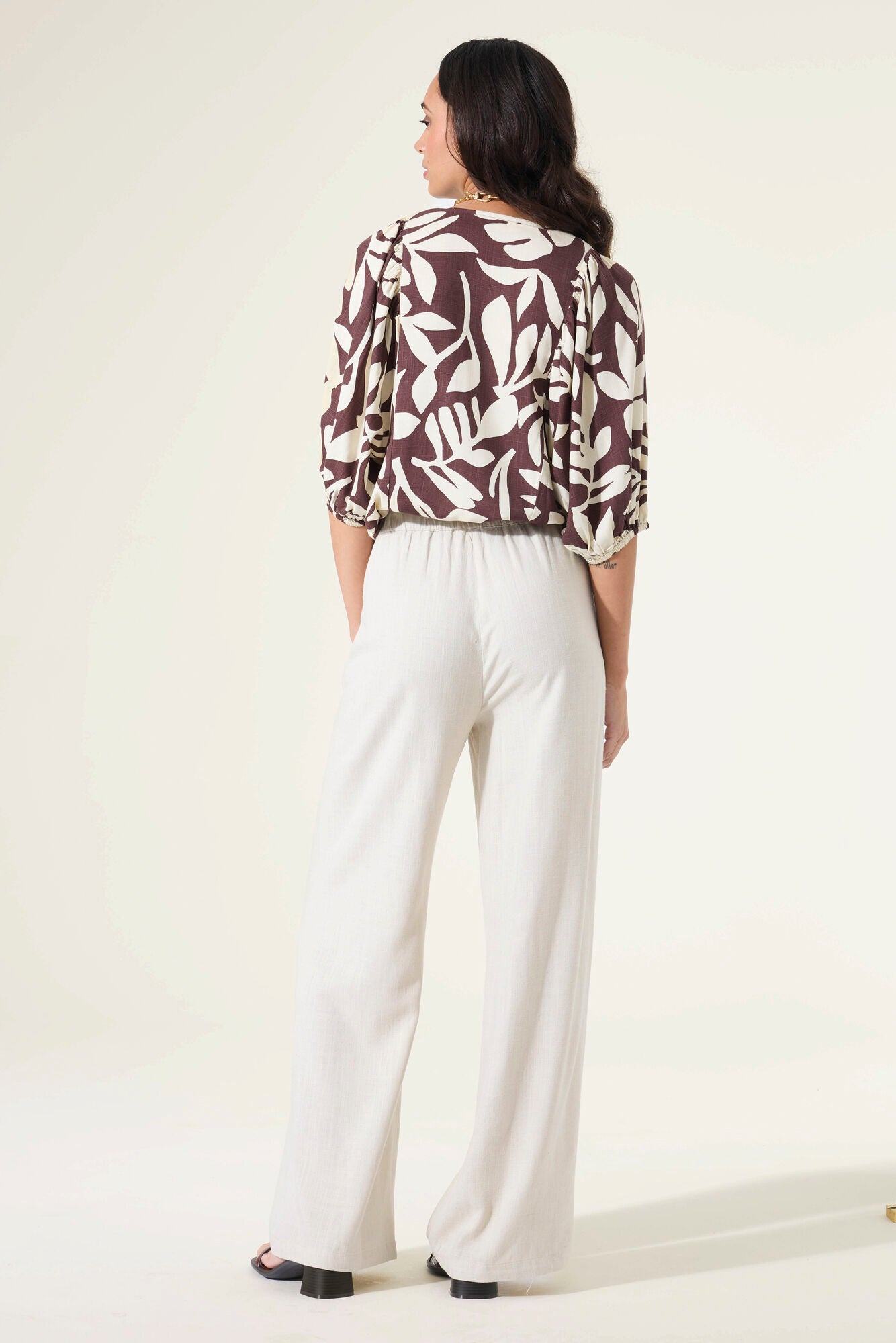 Garcia Ladies Top - Brown Mix.