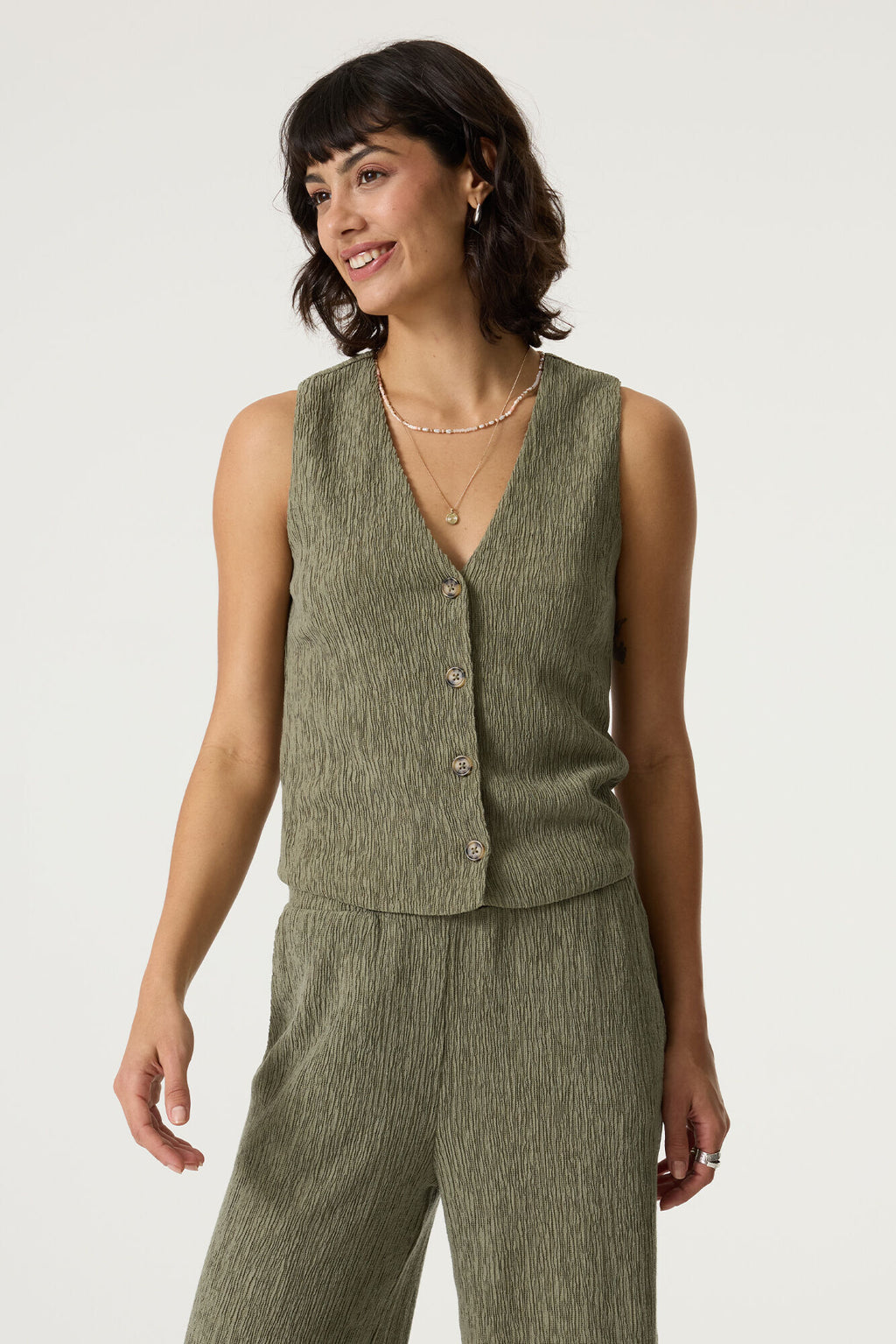 Garcia Waistcoat - Olive