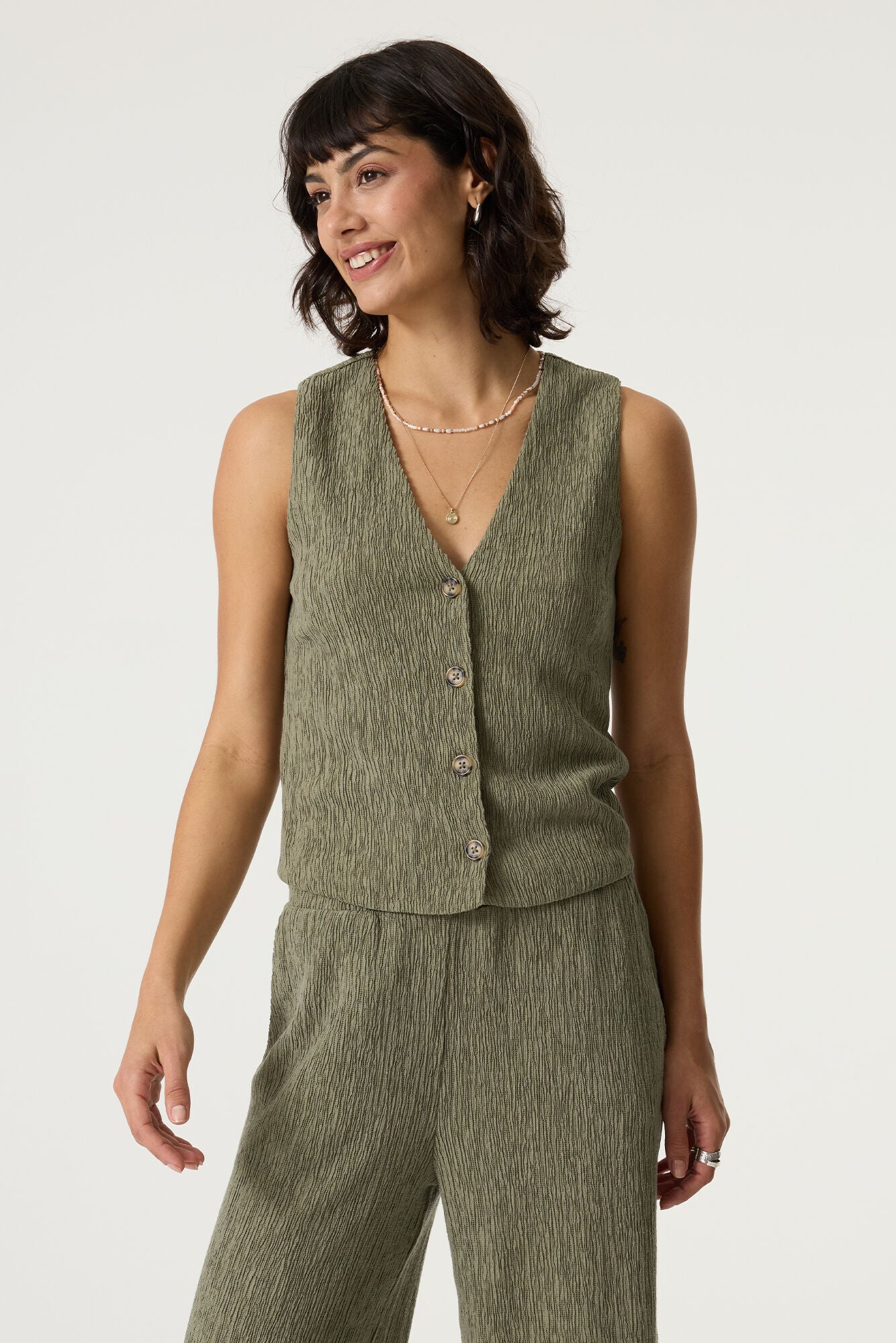 Garcia Waistcoat - Olive