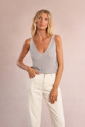 Molly Bracken Rhinestone Tank Top - Off White.