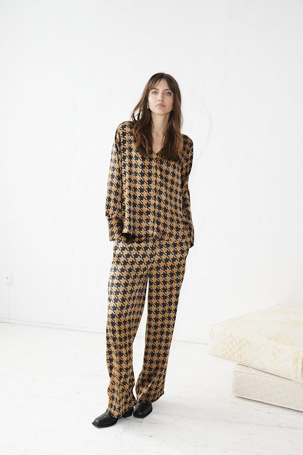 ICHI IHLEONIE Shirt-Rub Houndstooth