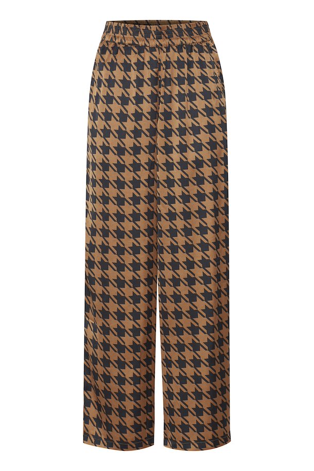 ICHI IHLEONIE Pants-Rub Houndstooth